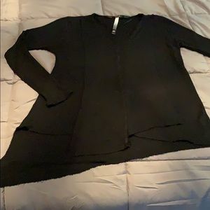 Kensie asymmetrical top with raw hem EUC size M